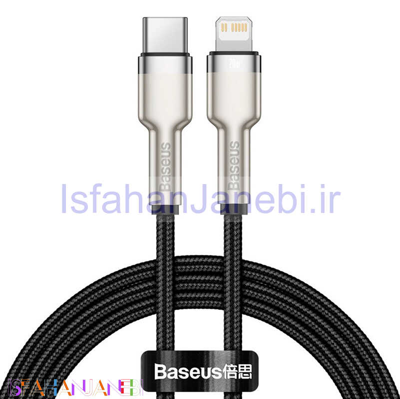 اصفهان جانبی-کابل تبدیل فست شارژ Baseus CATLJK-A Type-C To Lightning PD 20W 1m