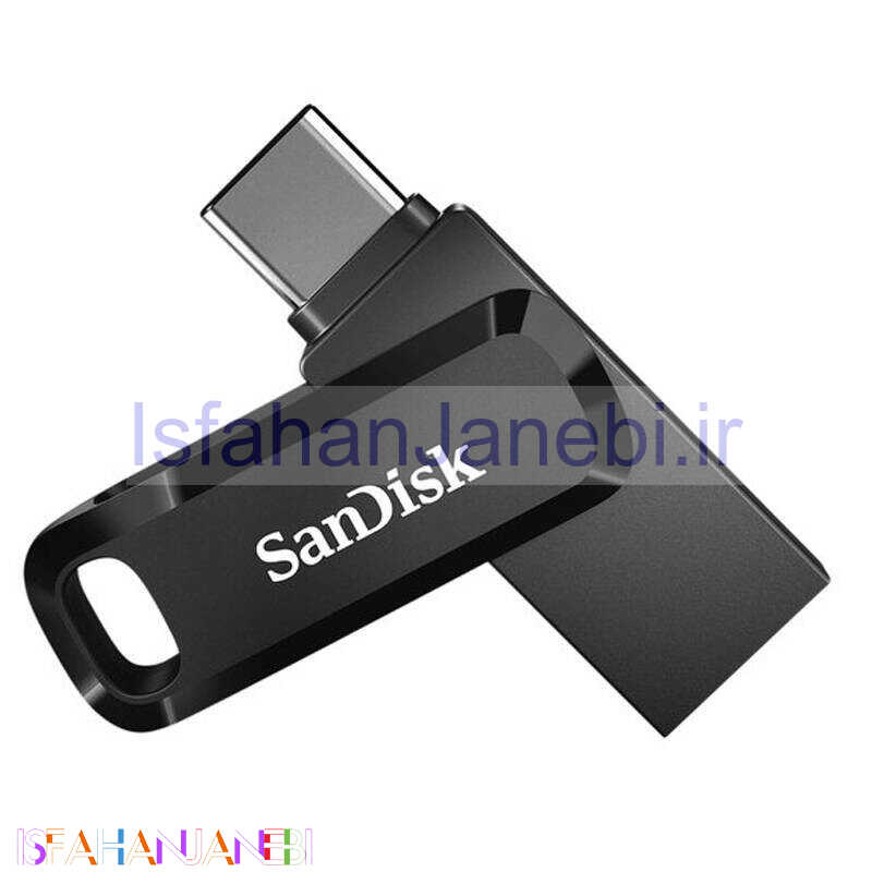 اصفهان جانبی-فلش 64 گیگ سن دیسک SanDisk Ultra Dual Drive Go OTG Type-C USB3.2