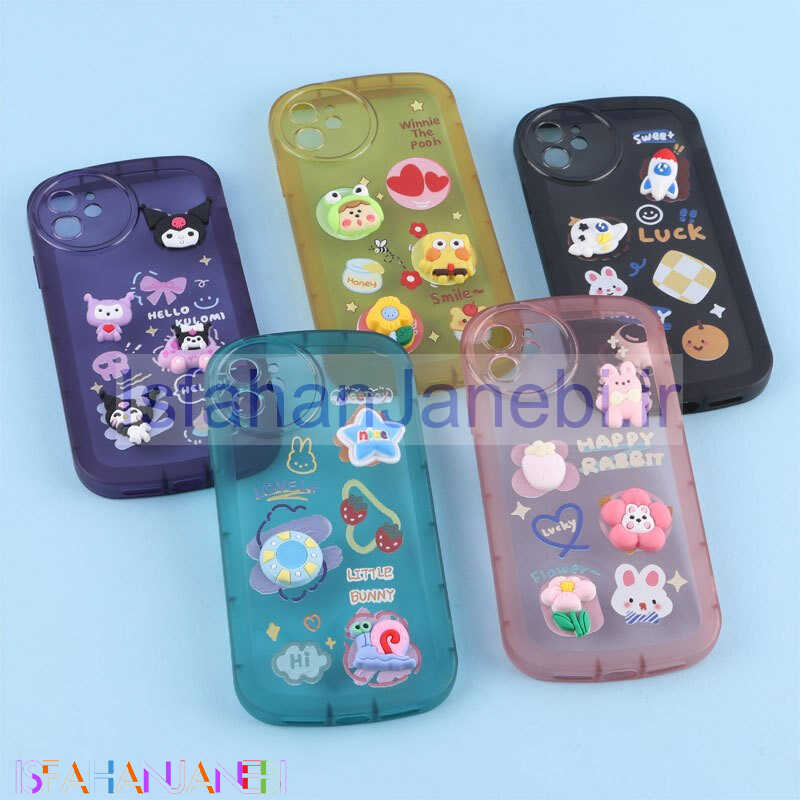 اصفهان جانبی-قاب Fashion Case آیفون 11 عروسک برجسته محافظ لنزدار