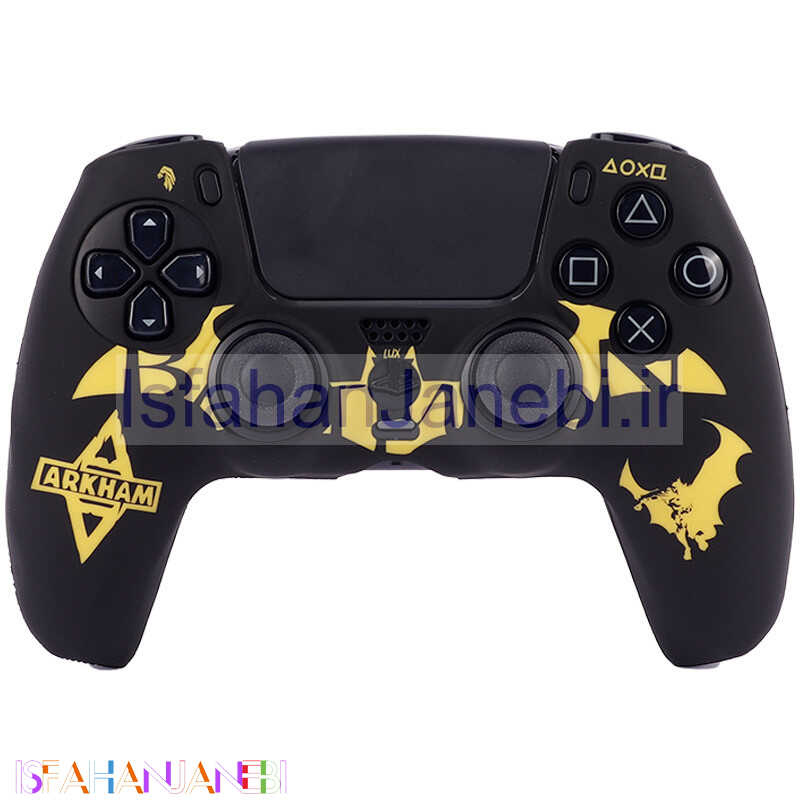 اصفهان جانبی-روکش دسته بازی PS5 طرح Arkham مشکی زرد کد 2