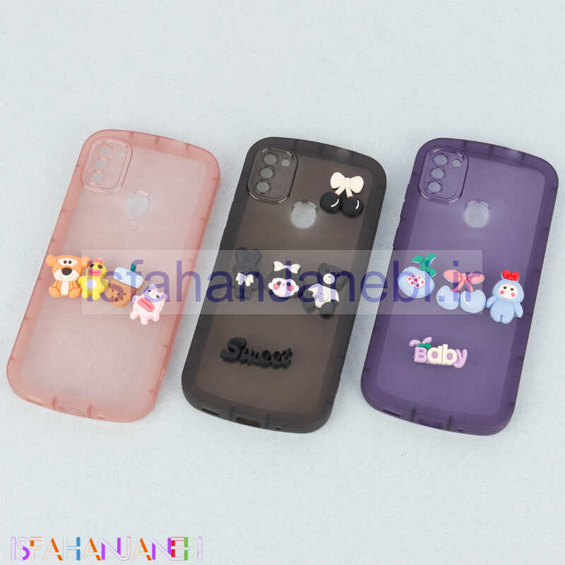 اصفهان جانبی-قاب متال ژله ای عروسک برجسته محافظ لنزدار Samsung Galaxy A11 / M11