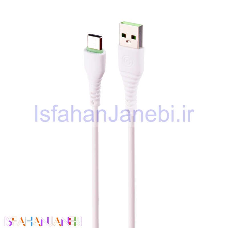 اصفهان جانبی-کابل تایپ سی فست شارژ 1m شرینک