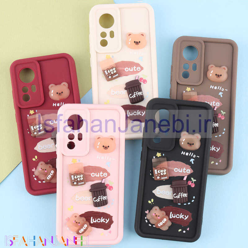 اصفهان جانبی-قاب سولید کیس عروسکی پاستیلی محافظ لنزدار Xiaomi 12 / 12s
