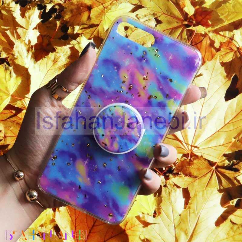 اصفهان جانبی-قاب رنگین کمانی پاپ سوکت دار خرچنگی کد5 آیفون iPhone 7 Plus / 8 Plus