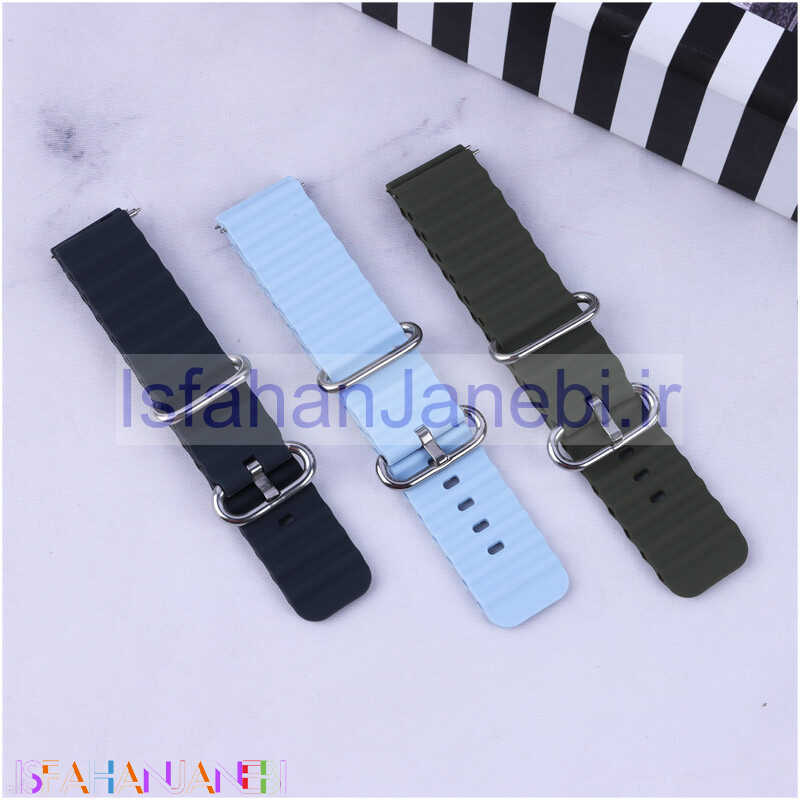 اصفهان جانبی-بند ساعت هوشمند Ocean طرح پافر 22mm