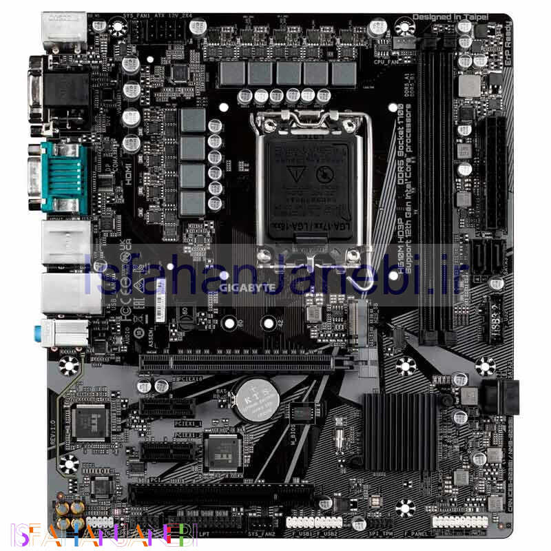 اصفهان جانبی-مادربرد گیگابایت H610M HD3P rev.1.0 DDR5
