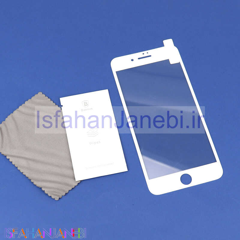 اصفهان جانبی-گلس BASEUS آیفون iPhone 7/8 Plus سفید