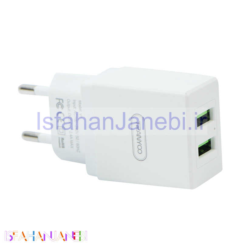 اصفهان جانبی-کلگی فست شارژ Tranyoo V1 2.4A
