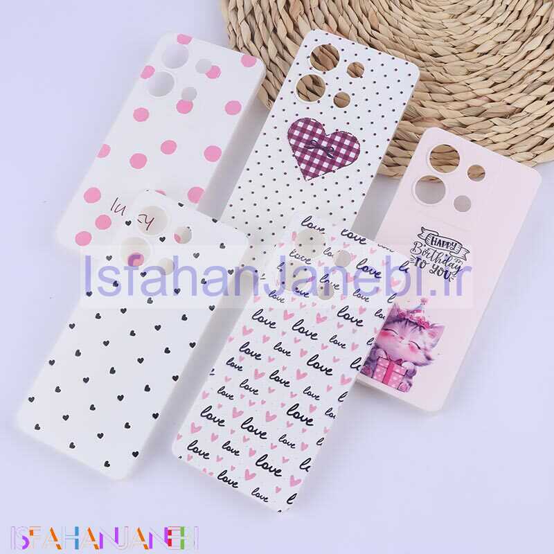 اصفهان جانبی-قاب ژله ای شیائومی Redmi Note 13 4G طرح دار چاپی محافظ لنزدار