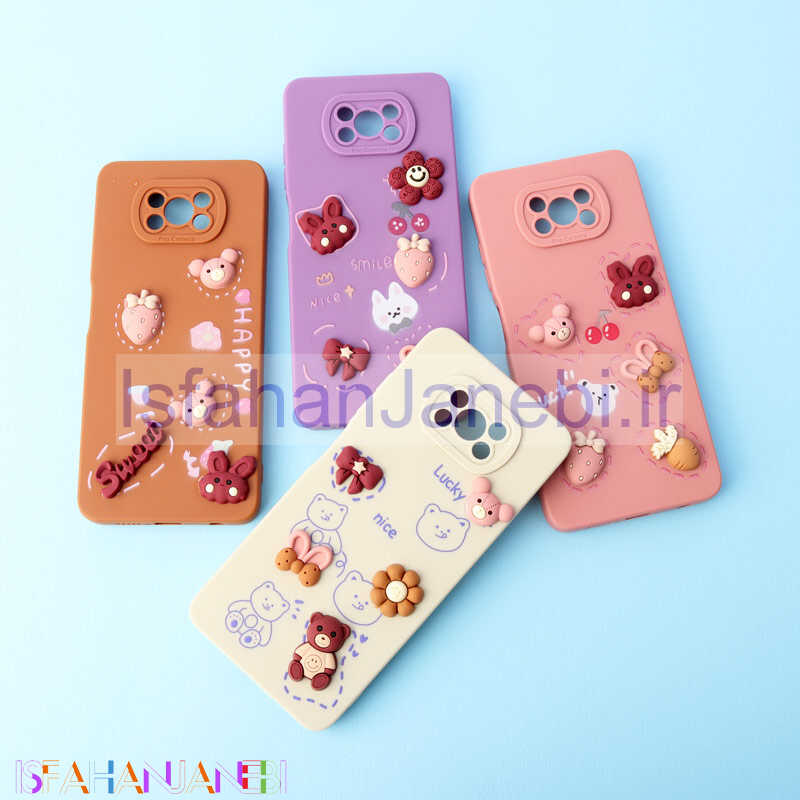 اصفهان جانبی-قاب عروسکی برجسته محافظ لنزدار Xiaomi Poco X3