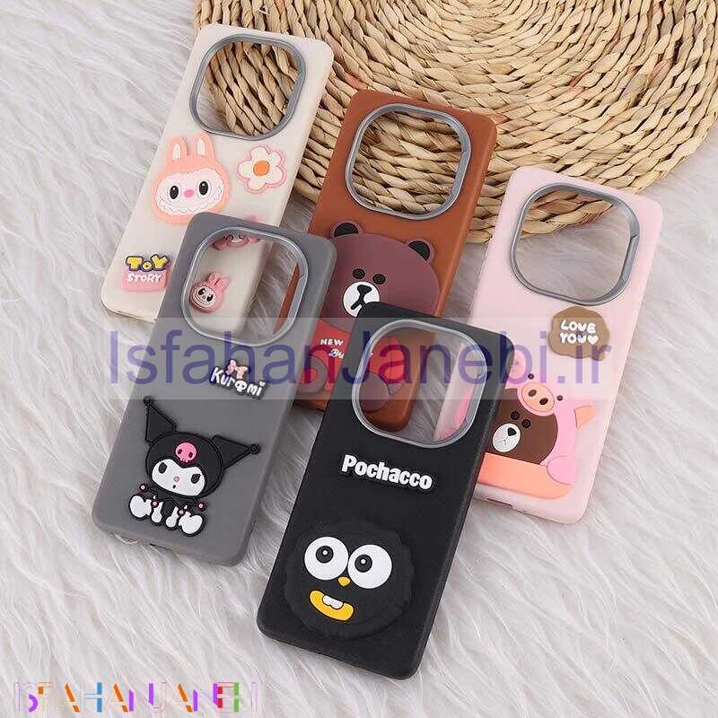 اصفهان جانبی-قاب چرمی ژله ای Leather شیائومی Poco X7 طرح دار