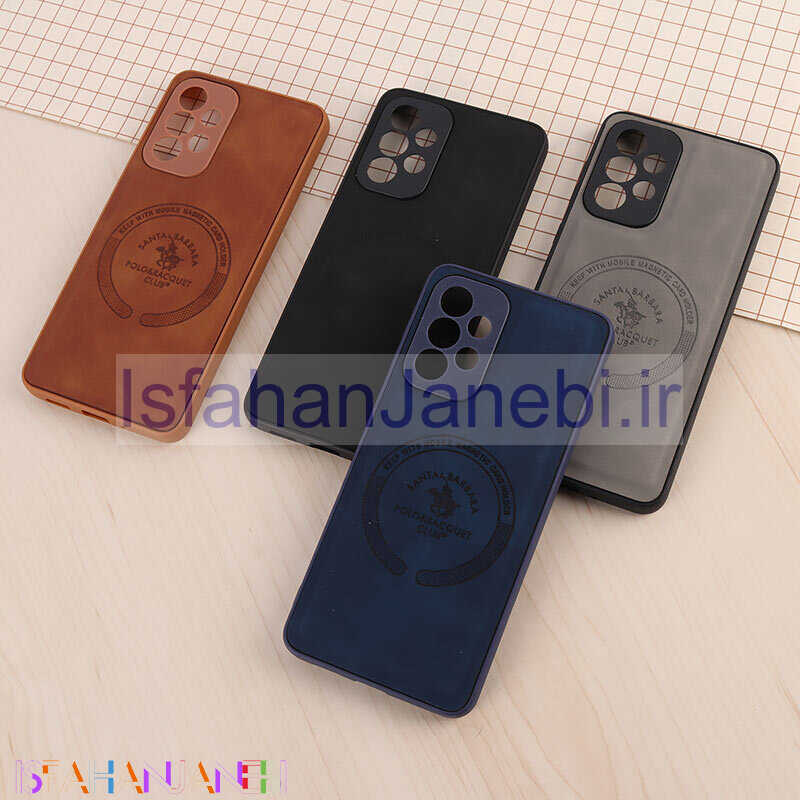 اصفهان جانبی-قاب چرمی Polo & Racquet Club سامسونگ Galaxy A33 5G طرح مگ سیف محافظ لنزدار