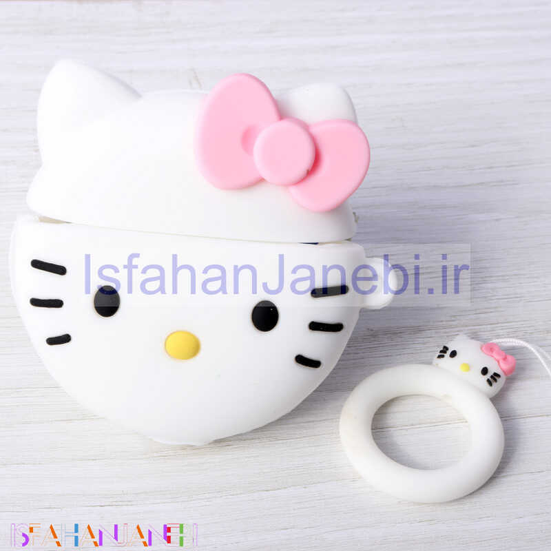اصفهان جانبی-محافظ AirPods Pro سیلیکونی طرح کیتی صورتی