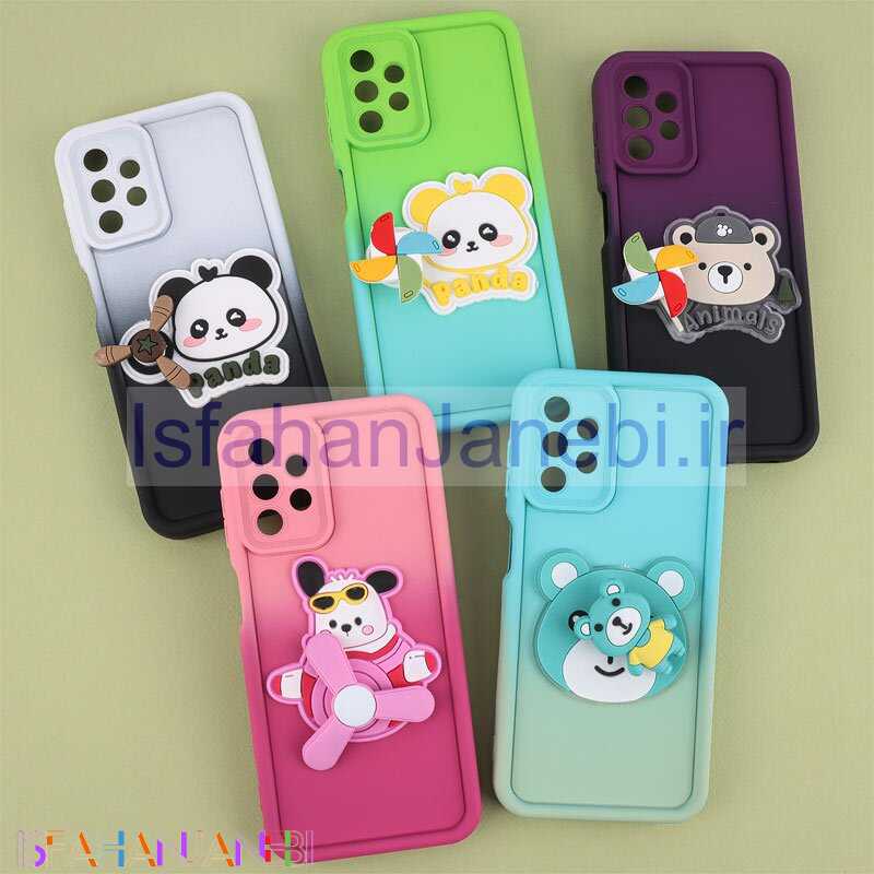 اصفهان جانبی-قاب سیلیکونی سامسونگ Galaxy A13 4G اسپینردار محافظ لنزدار دورنگ