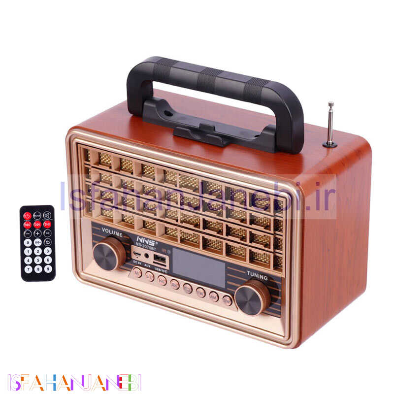 اصفهان جانبی-رادیو اسپیکر بلوتوثی رم و فلش خور NNS NS-2075BT + ریموت کنترل