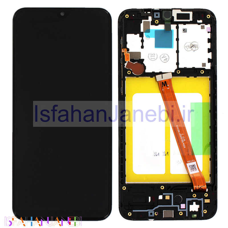 اصفهان جانبی-تاچ و ال سی دی اورجینال Samsung Galaxy A20e همراه فریم مشکی