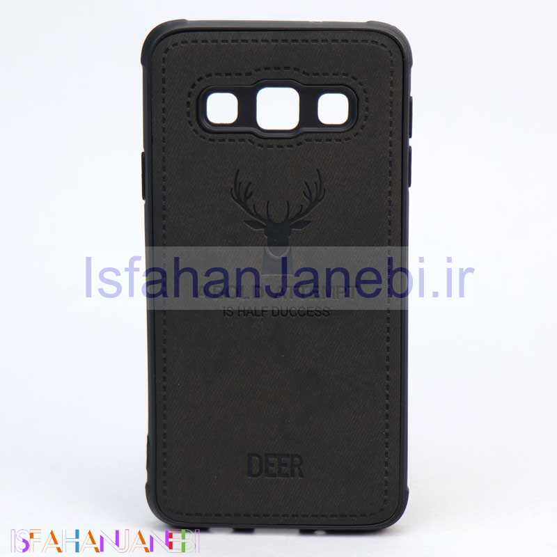 اصفهان جانبی-قاب چرمی طرح گوزن Samsung A3 مشکی