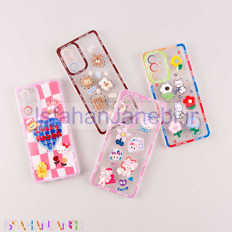 اصفهان جانبی-قاب عروسکی برجسته Good Time محافظ لنزدار Samsung Galaxy A53 5G