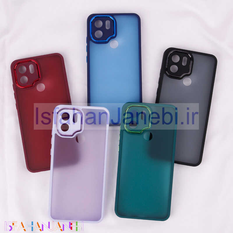 اصفهان جانبی-قاب PC متال ایرون مات محافظ لنزدار Xiaomi Redmi A1 Plus