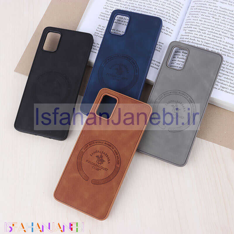 اصفهان جانبی-قاب چرمی Polo & Racquet Club سامسونگ Galaxy A51 4G طرح مگ سیف