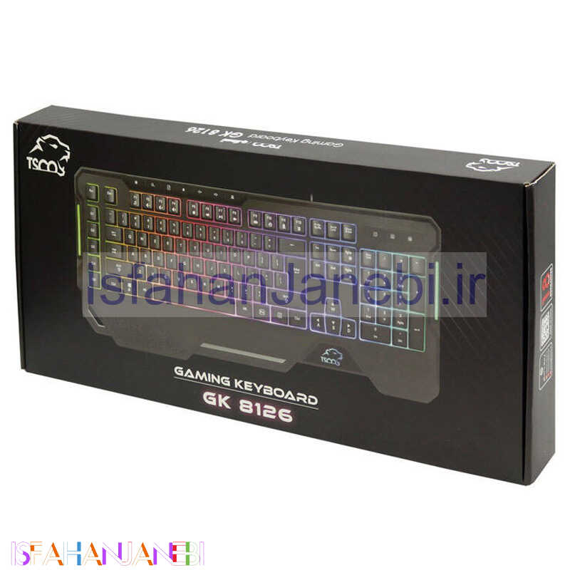 اصفهان جانبی-کیبورد گیمینگ تسکو GK 8126 RGB + هدیه