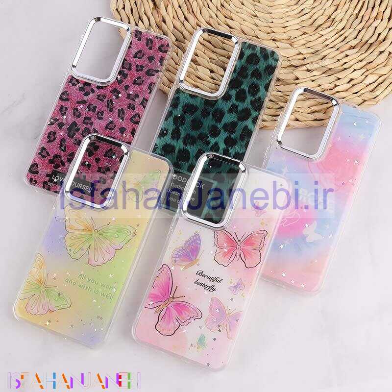 اصفهان جانبی-قاب رزینی سامسونگ Galaxy A56 طرح دار دور محافظ متال