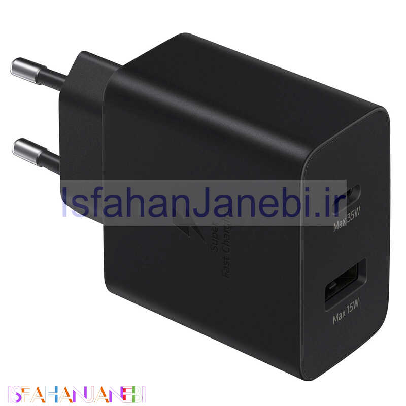 اصفهان جانبی-کلگی فست شارژ Samsung EP-TA220NBEGEU 2Port 3A PD 35W