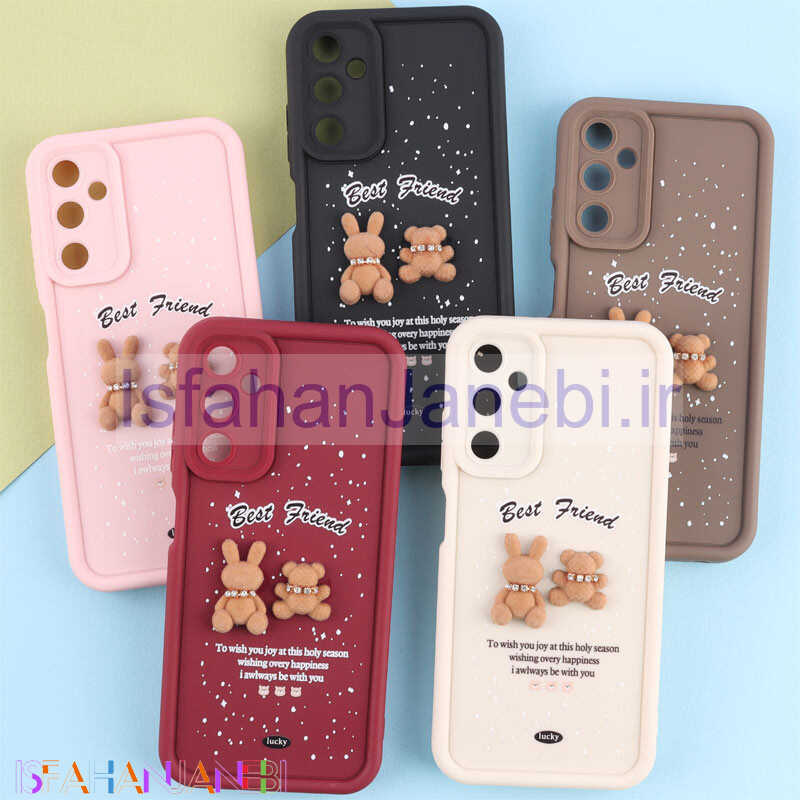 اصفهان جانبی-قاب سولید کیس عروسکی پشمالو محافظ لنزدار Samsung Galaxy A05s