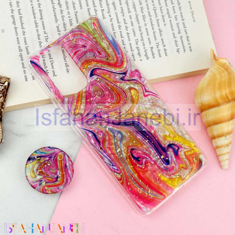 اصفهان جانبی-قاب طرحدار رزینی پاپ سوکت دار Xiaomi Redmi Note 10 Pro