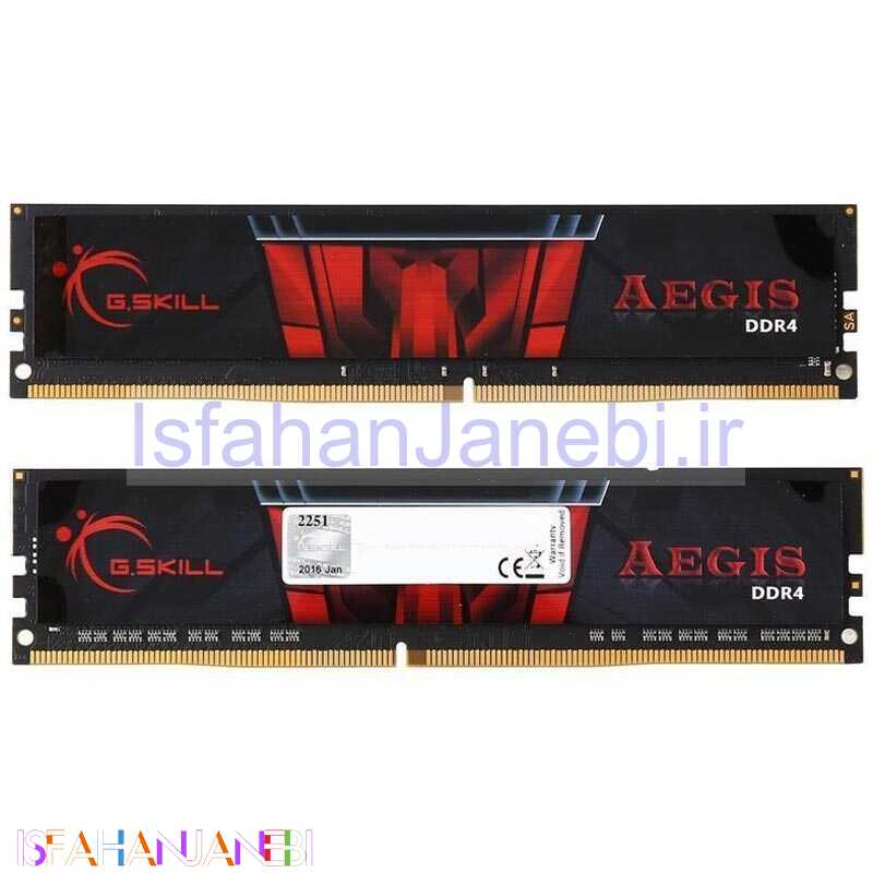 اصفهان جانبی-رم کامپیوتر G.SKILL Aegis DDR4 16GB 3000MHz CL16 Dual