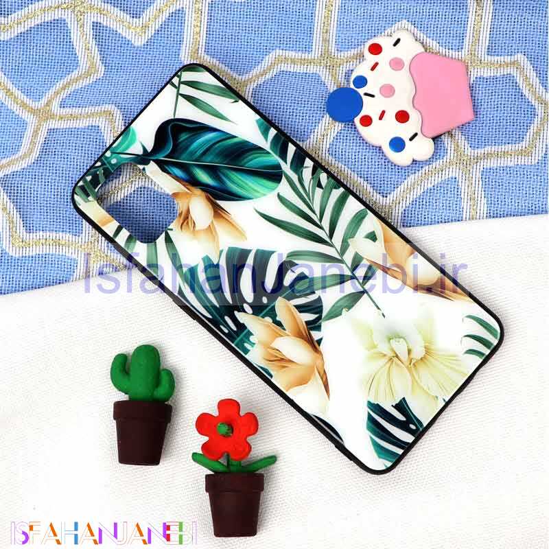 اصفهان جانبی-قاب پشت گلسی طرح برگ Samsung A51
