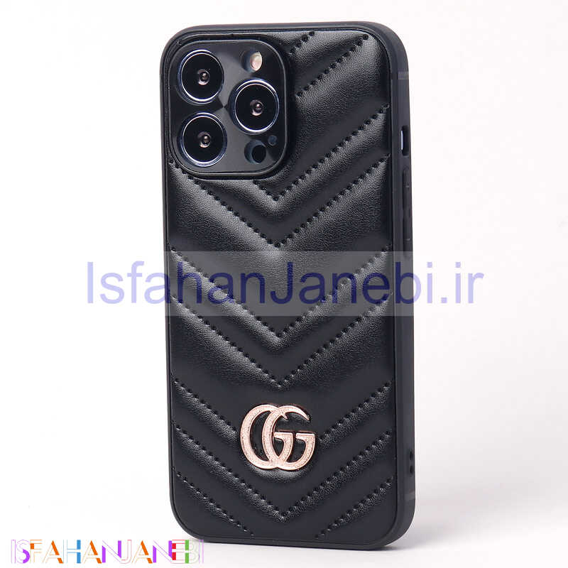 اصفهان جانبی-قاب پافر چرمی محافظ لنزدار iPhone 13 Pro