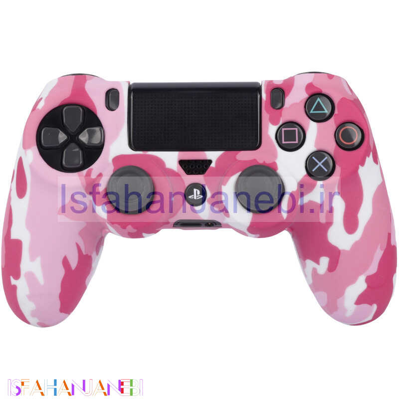 اصفهان جانبی-روکش دسته بازی PS4 طرح چریکی صورتی سفید