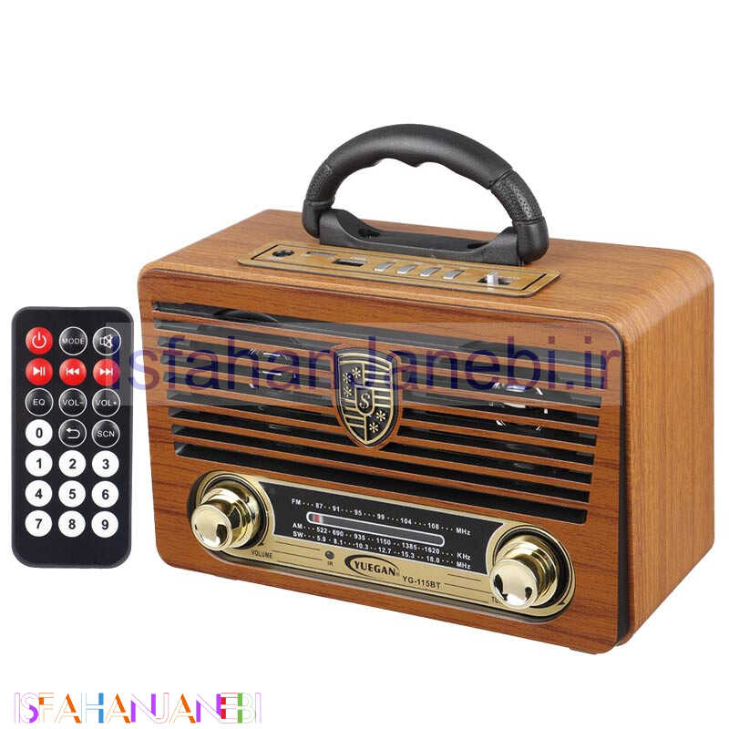 اصفهان جانبی-رادیو اسپیکر بلوتوثی رم و فلش خور Yuegan YG-115BT + ریموت کنترل