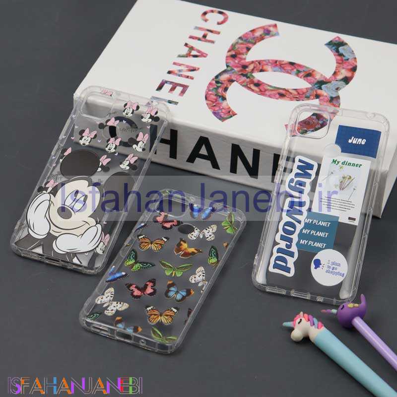 اصفهان جانبی-قاب ژله ای بی رنگ طرحدار Xiaomi Redmi 9C