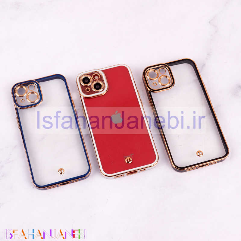 اصفهان جانبی-قاب Space آیفون iPhone 13 دور رنگی محافظ لنزدار