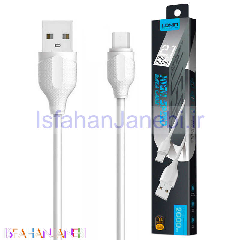 اصفهان جانبی-کابل میکرو یو اس بی Ldnio LS372 2.1A 2m
