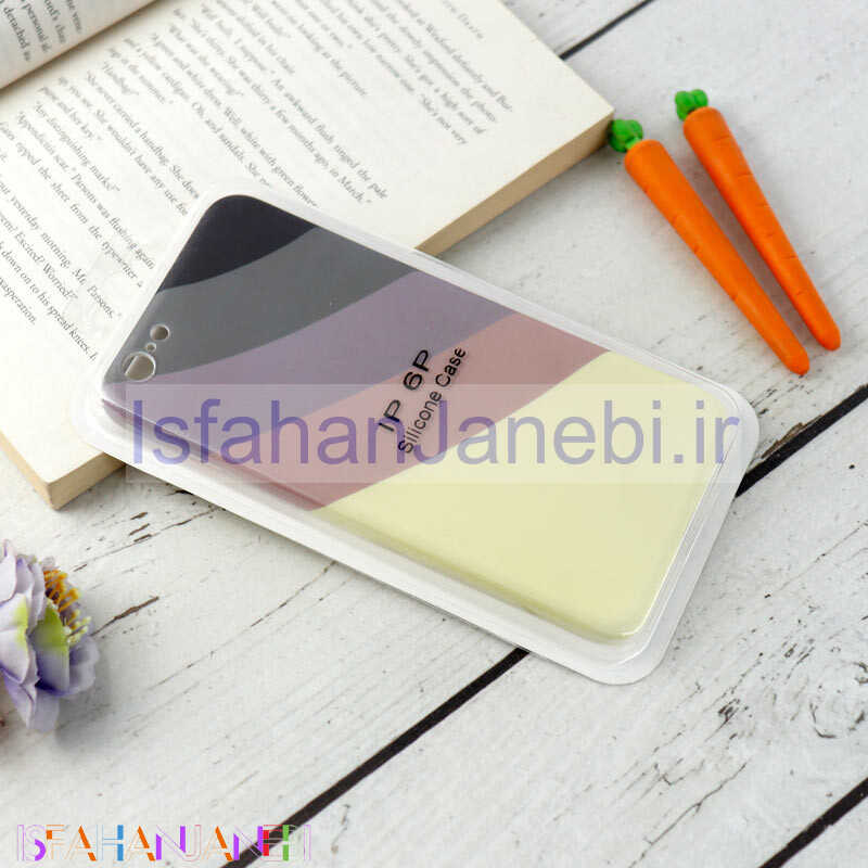اصفهان جانبی-قاب محافظ لنزدار سیلیکونی رنگین کمانی Highcopy آیفون iPhone 6 Plus / 6s Plus