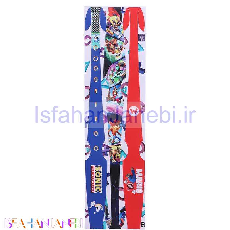 اصفهان جانبی-برچسب محافظ نوار وسط کنسول بازی پلی استیشن 5 اسلیم طرحدار بسته 3 عددی کد 17