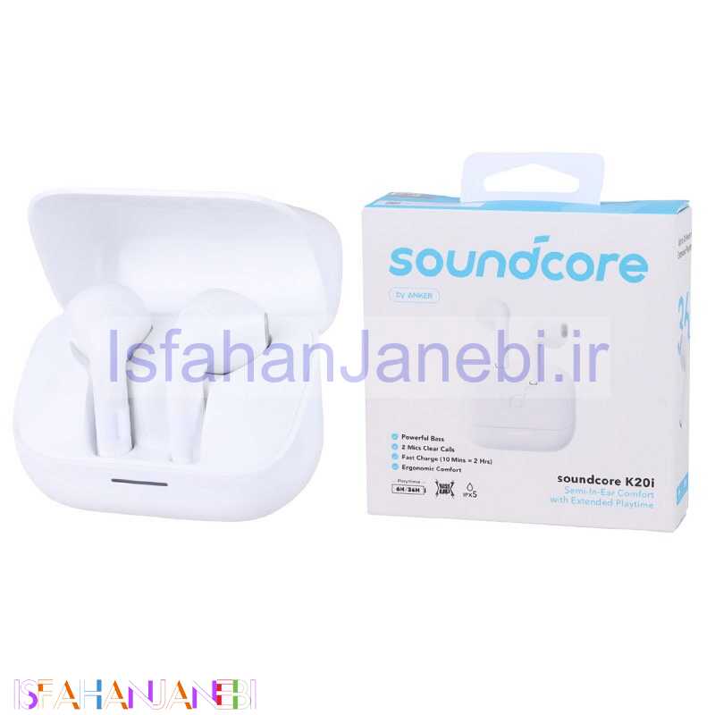 اصفهان جانبی-هندزفری بلوتوث دوتایی Anker Soundcore K20i A3994 TWS