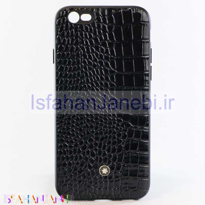 اصفهان جانبی-قاب چرمی Mont Blanc آیفون 6 مشکی