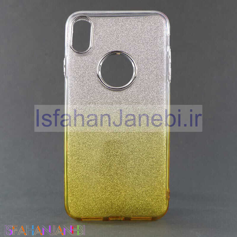 اصفهان جانبی-قاب اکلیلی دورنگ iPhone XS Max زردسفید