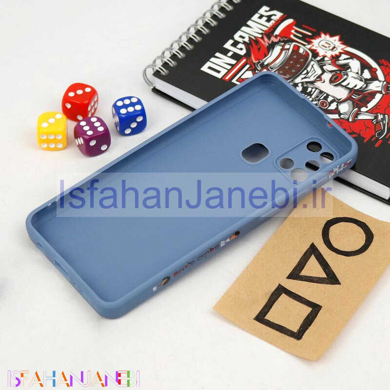 اصفهان جانبی-قاب سیلیکونی محافظ لنزدار طرح اسکویید گیم Samsung Galaxy A21s کد 13