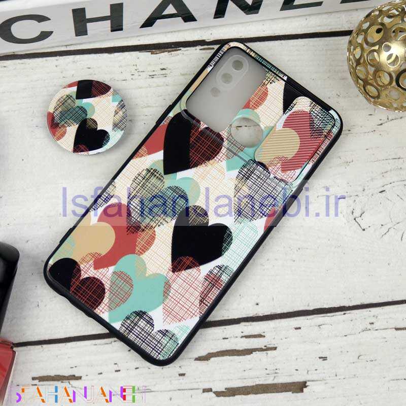 اصفهان جانبی-قاب طرحدار محافظ لنزدار کشویی + پاپ سوکت طرح قلبی سامسونگ A10s سری B