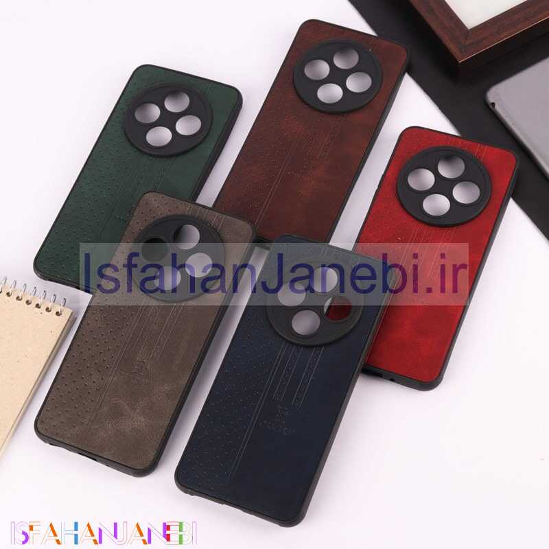 اصفهان جانبی-قاب چرمی Canary شیائومی Redmi 14C / Poco C75 محافظ لنزدار