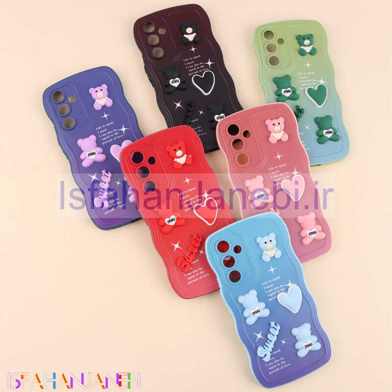 اصفهان جانبی-قاب رنگی مات عروسک برجسته محافظ لنزدار Samsung Galaxy A54