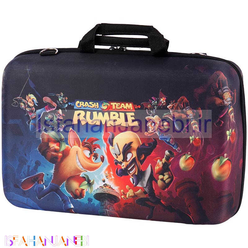 اصفهان جانبی-کیف کنسول بازی PS5 Slim طرح Crash Team Rumble