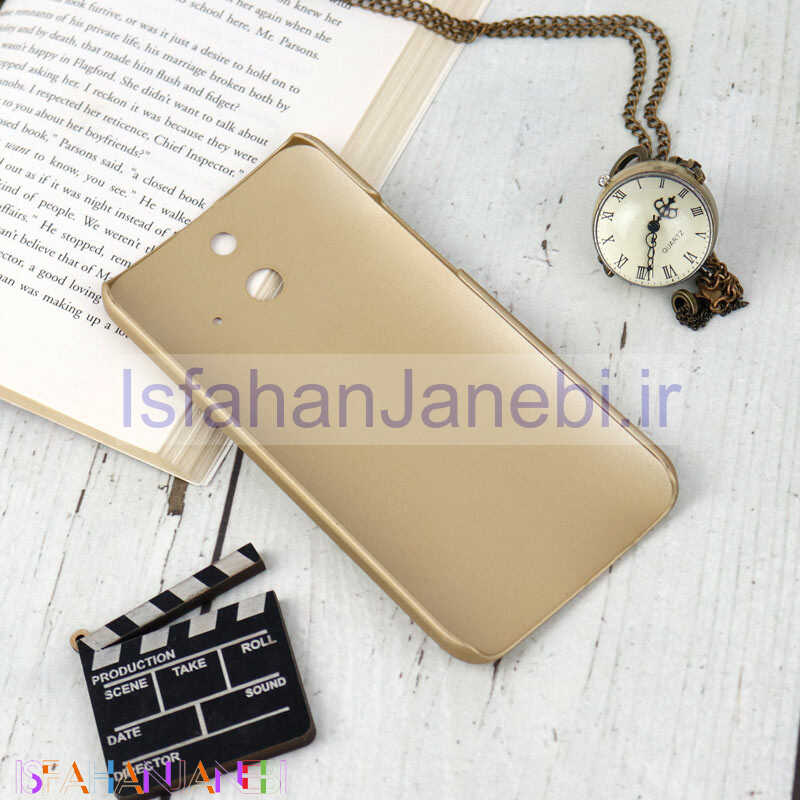 اصفهان جانبی-قاب اورجینال ضدضربه Super Frosted نیلکین HTC One E8 طلایی