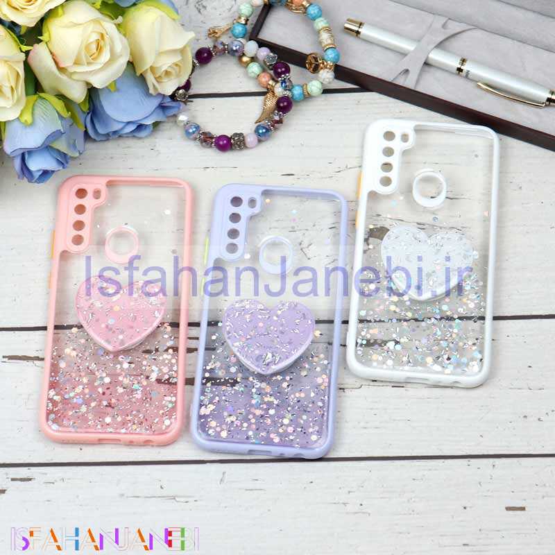 اصفهان جانبی-قاب محافظ لنزدار اکلیلی شفاف پاپ سوکت دار Xiaomi Redmi Note 8