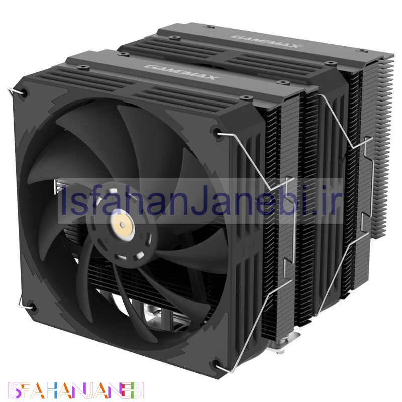 اصفهان جانبی-فن خنک کننده CPU گیم مکس GameMax Twin 600 Black